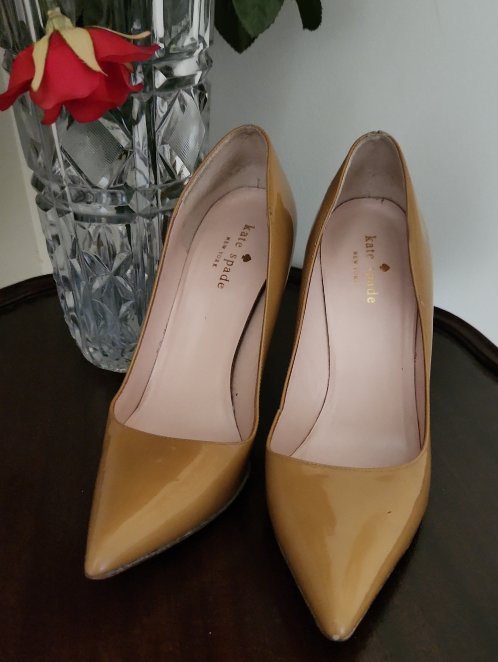 Kate Spade Mustard Yellow Heels 7.5